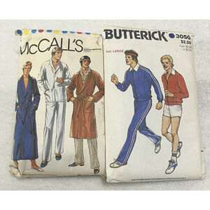 Men's Vintage Sewing Patterns Size M/L * Butterick 3050 * McCall's 7291